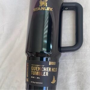 Stanley Black and Gold Quencher Tumbler